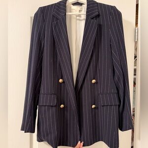H&M Striped Blazer
